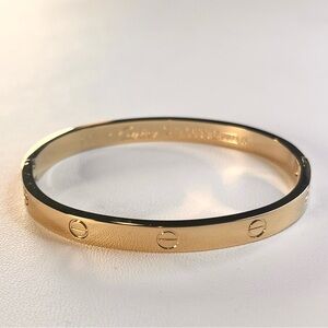 Gold Luxury Love Bracelet (Size: 17)